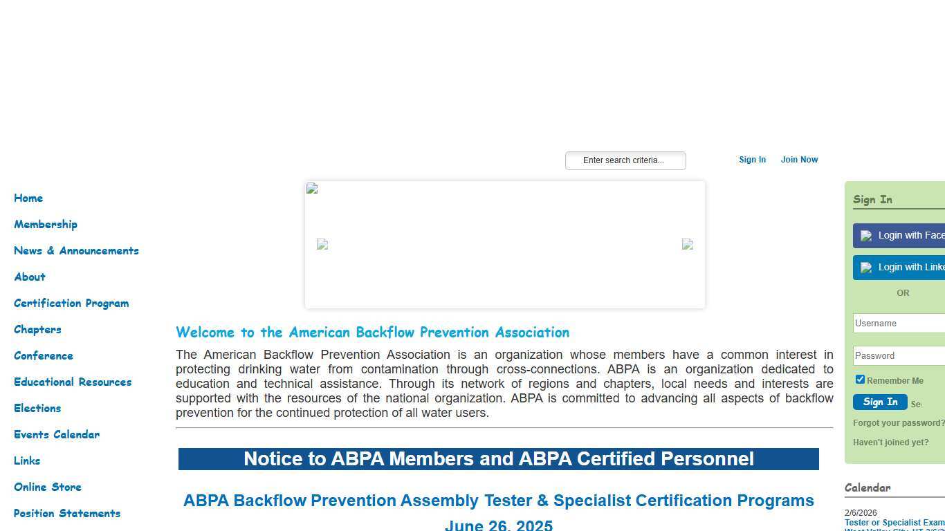 American Backflow Prevention Association